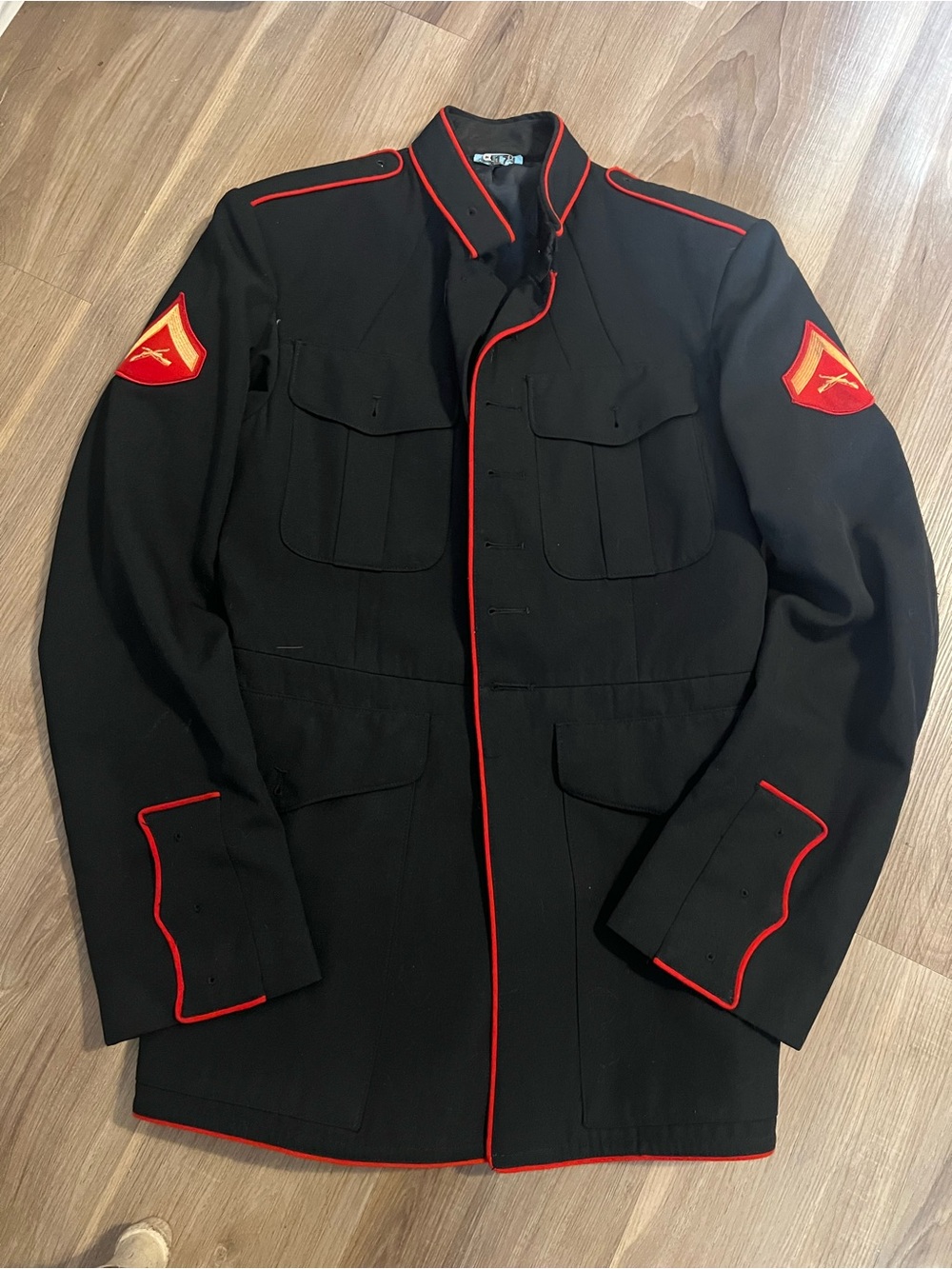 USMC Enlisted Dress Blues Tunic made by Crown Clothing Company